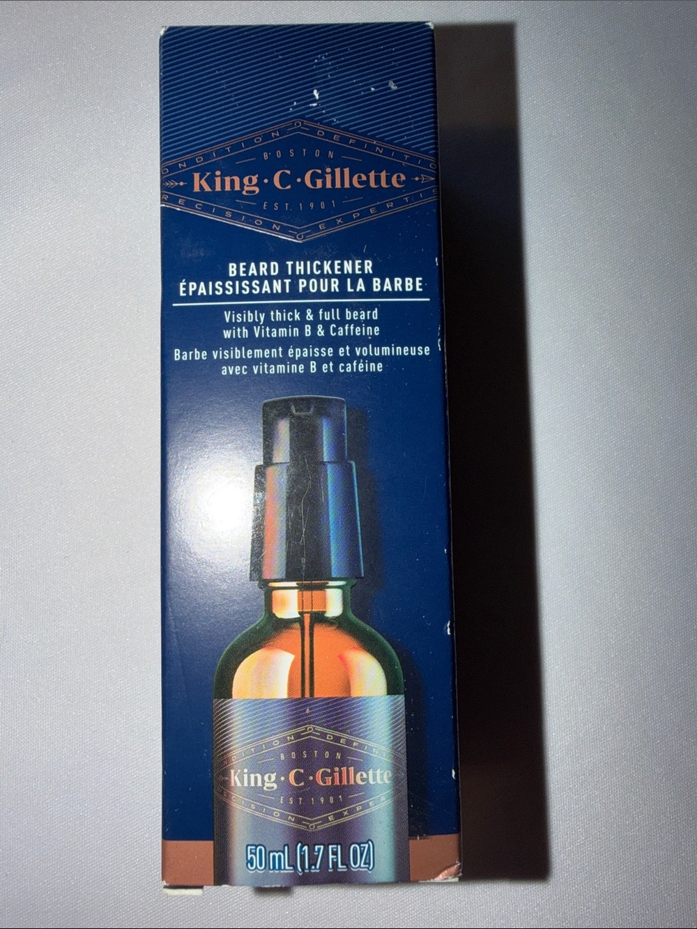 King Gillette Men's Beard Thickener New in Box